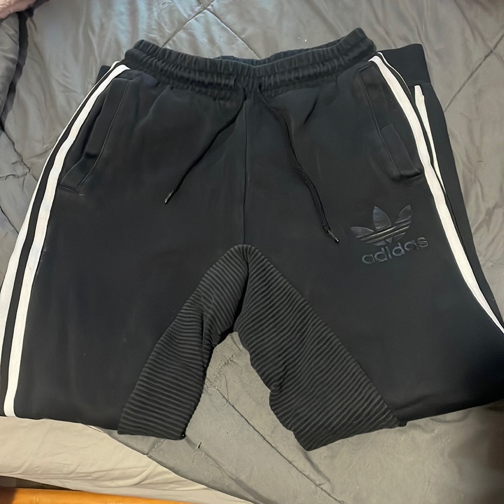 Women’s Black Adidas Thick Joggers- Size Small